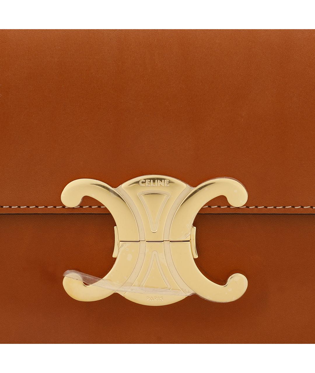 CELINE Кожаная сумка через плечо, фото 6