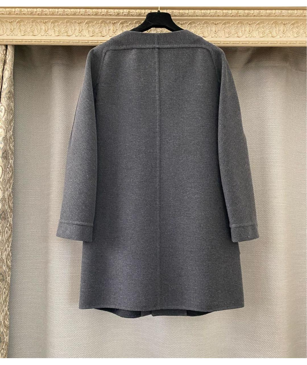 DSQUARED2 Антрацитовое шерстяное пальто, фото 7