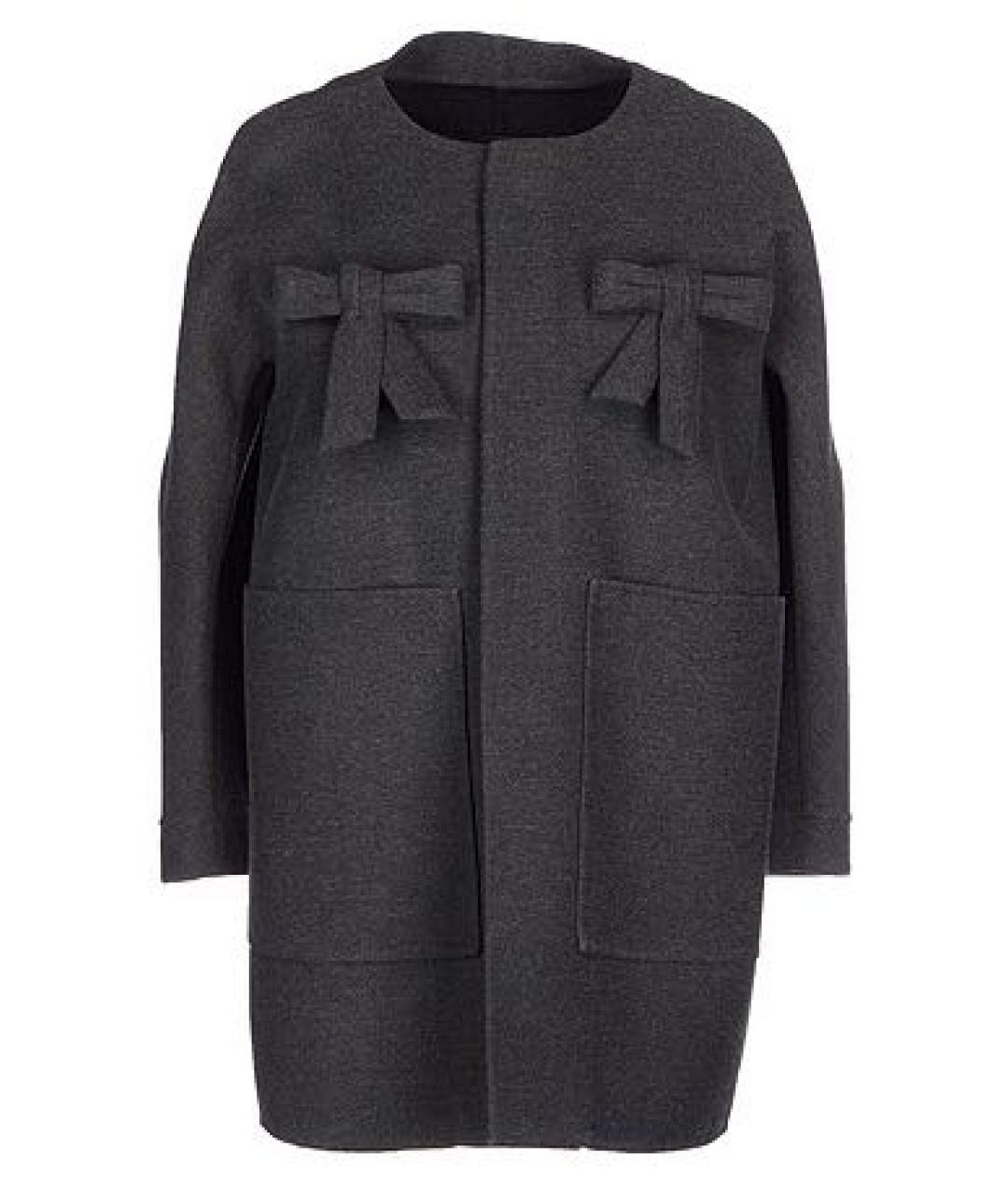 DSQUARED2 Антрацитовое шерстяное пальто, фото 1