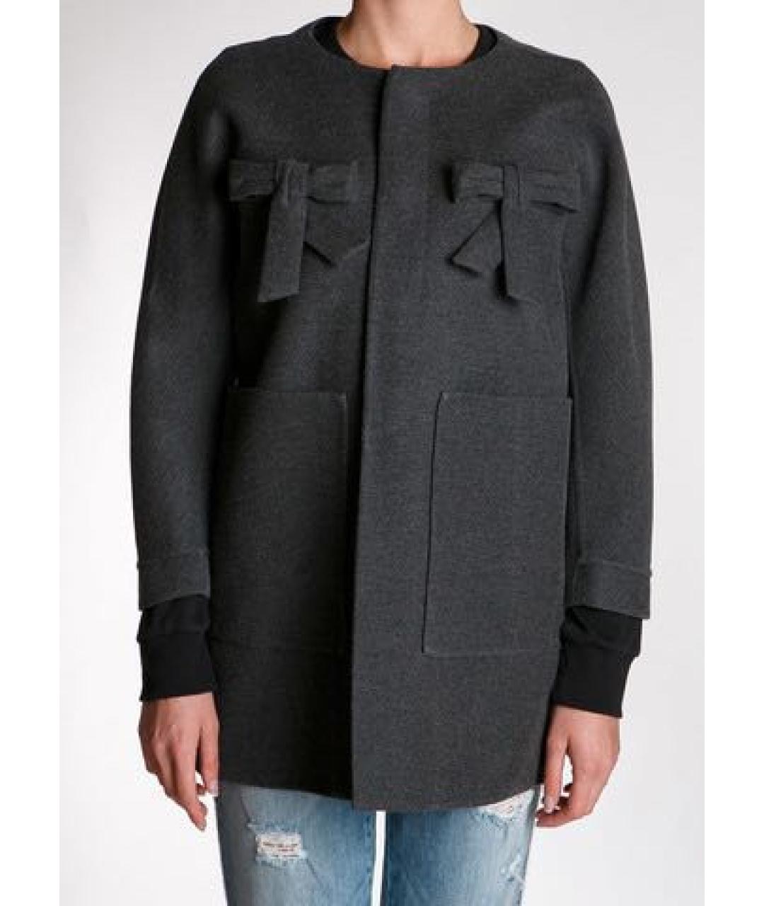 DSQUARED2 Антрацитовое шерстяное пальто, фото 2