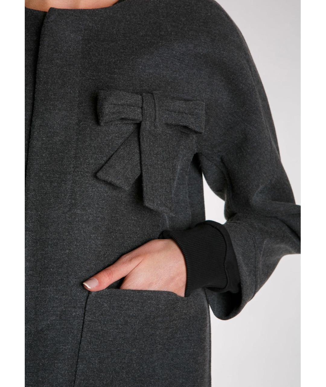 DSQUARED2 Антрацитовое шерстяное пальто, фото 3