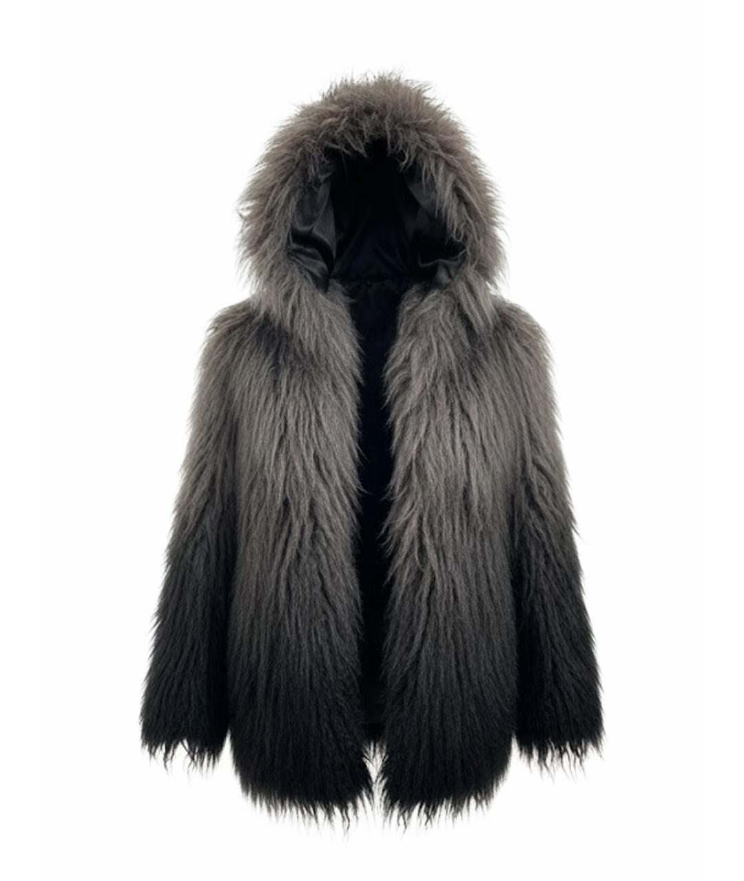 ZADIG & VOLTAIRE Антрацитовая полиэстеровая шуба, фото 1