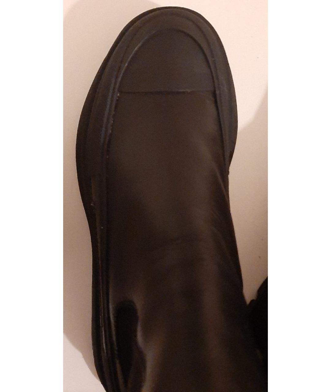 ALEXANDER MCQUEEN Черные кожаные полусапоги, фото 7