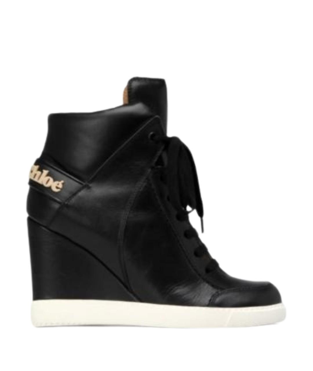 SEE BY CHLOE Черные кожаные ботинки, фото 1