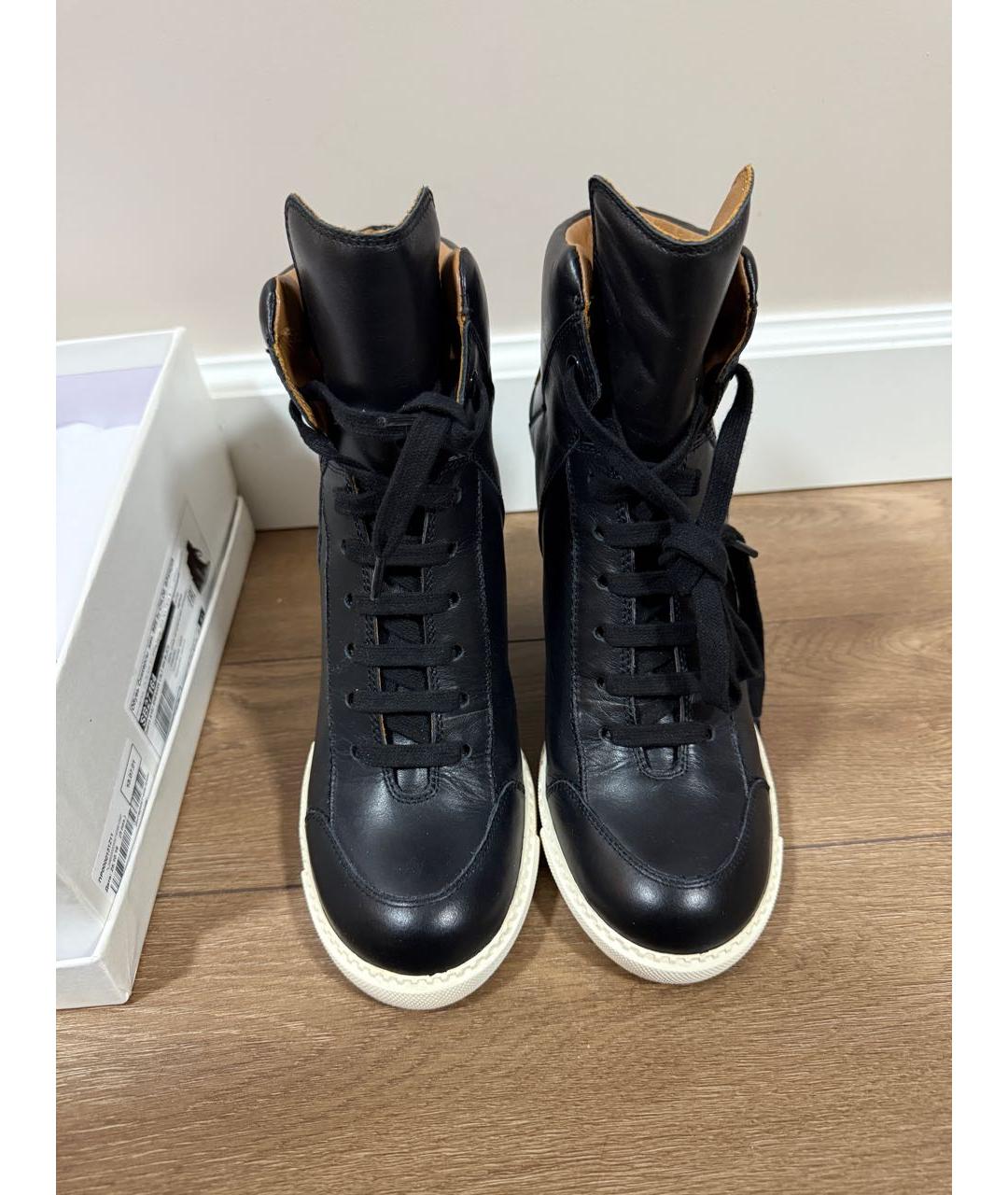 SEE BY CHLOE Черные кожаные ботинки, фото 5