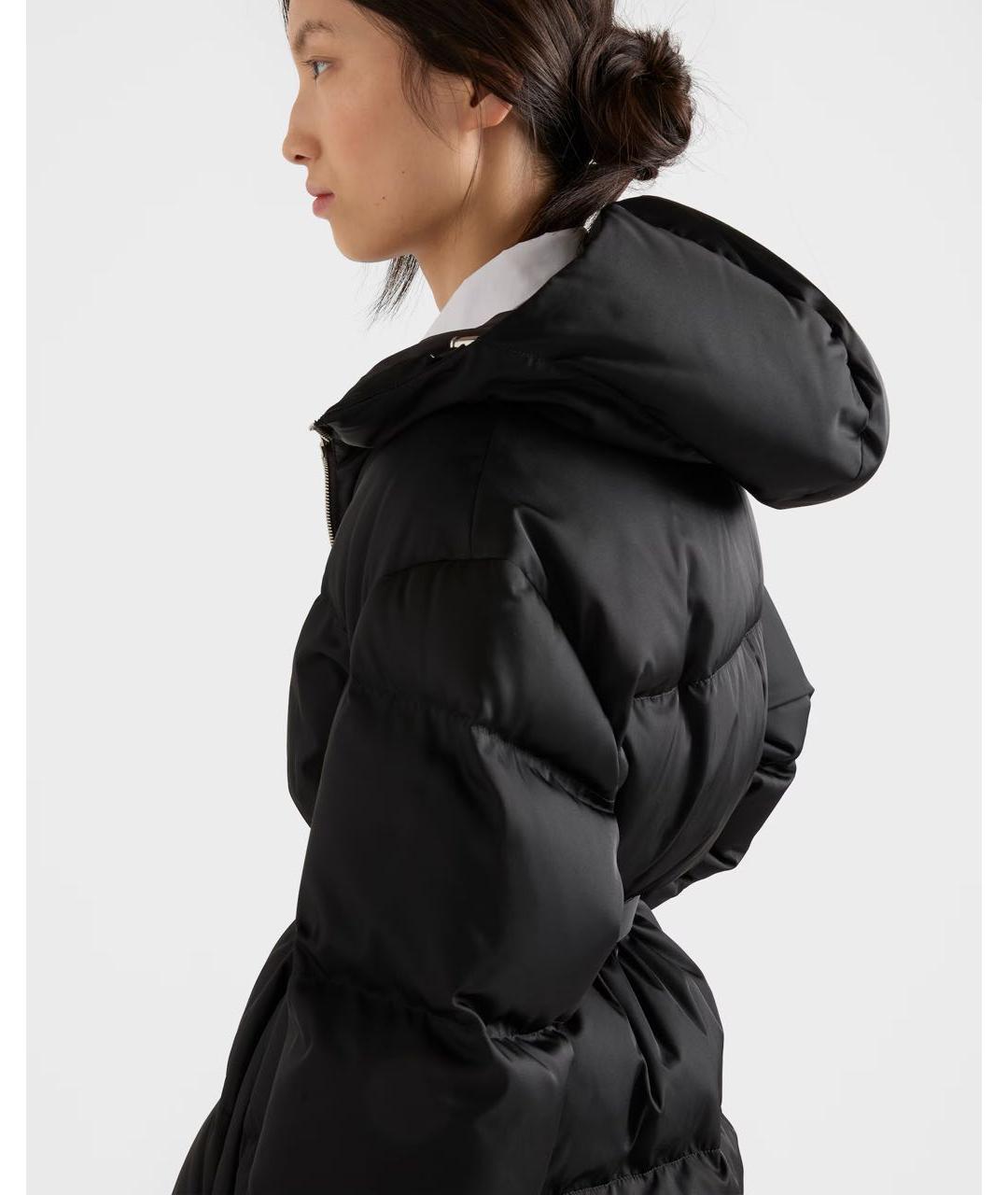 PRADA Черный полиэстеровый пуховик, фото 6