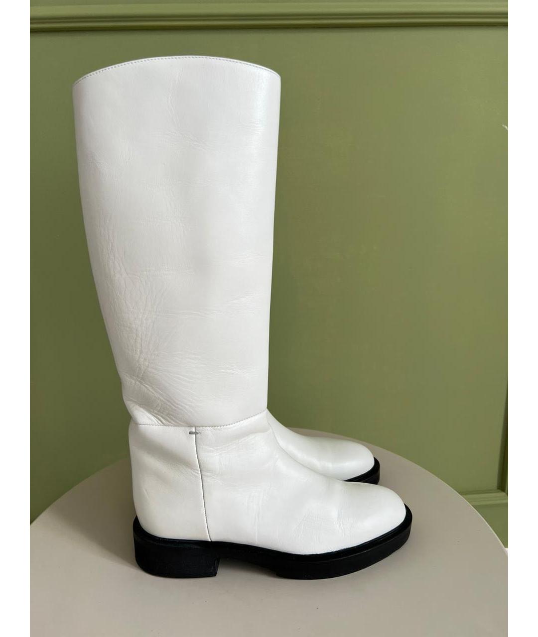 KHAITE Белые ботфорты, фото 8
