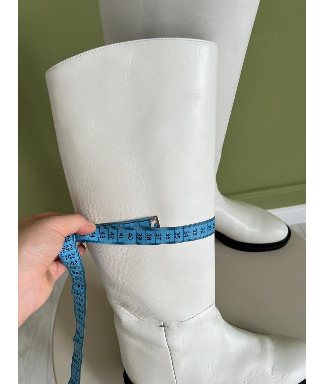 KHAITE Белые ботфорты, фото 7