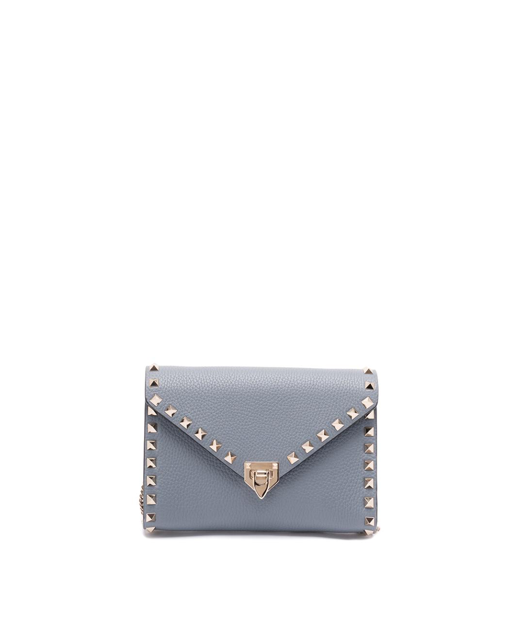 VALENTINO Серая кожаная сумка через плечо, фото 1