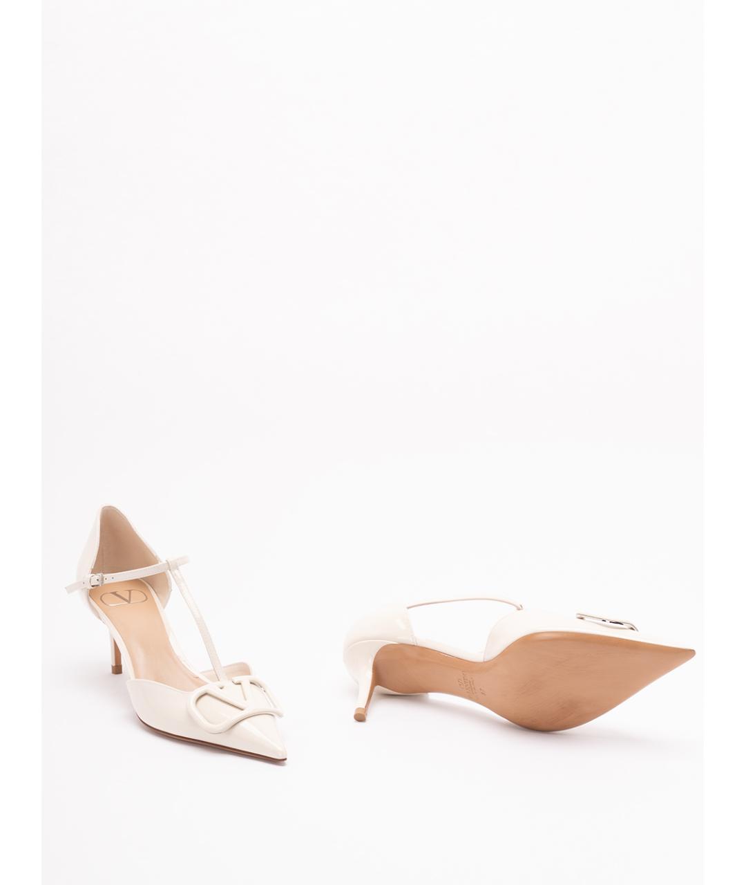 VALENTINO Белые кожаные туфли, фото 4