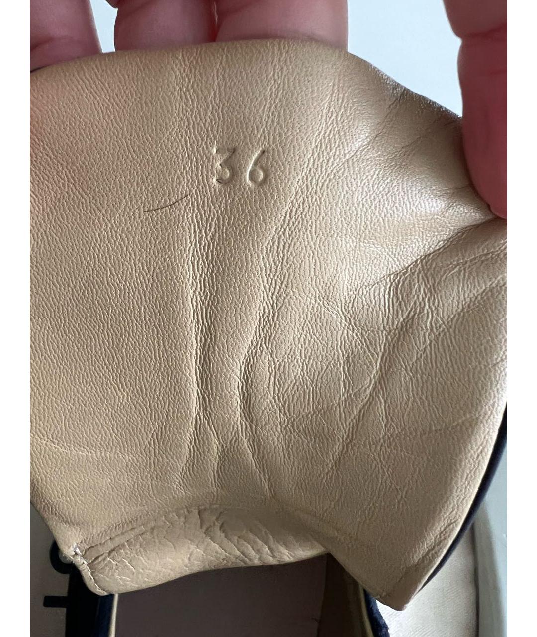 HERMES Темно-синие замшевые ботинки, фото 8