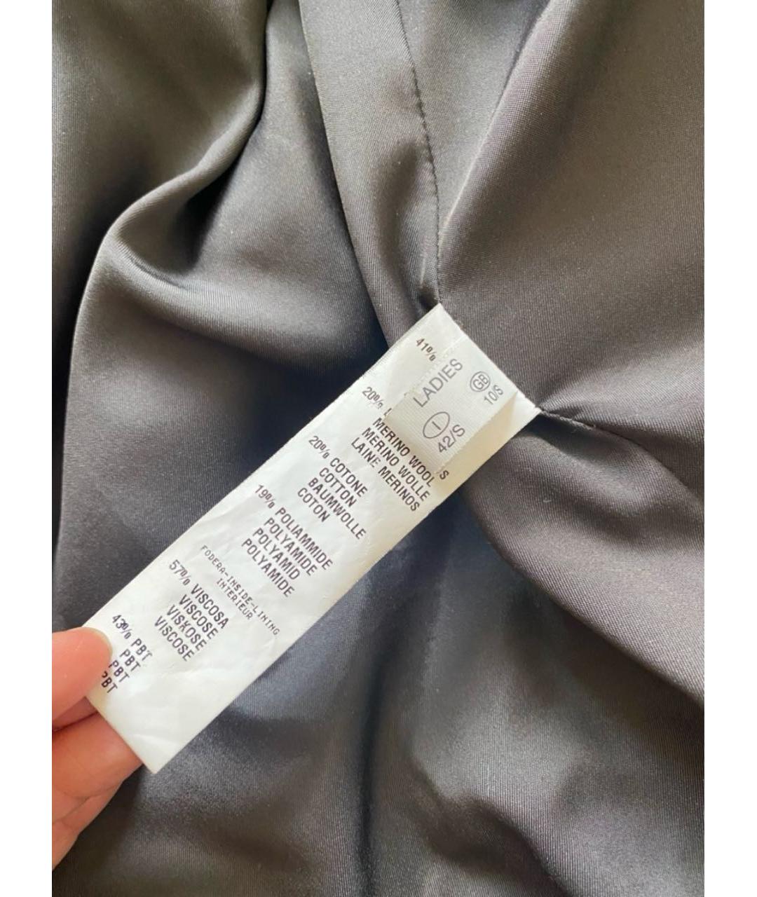 FABIANA FILIPPI Серое шерстяное пальто, фото 4