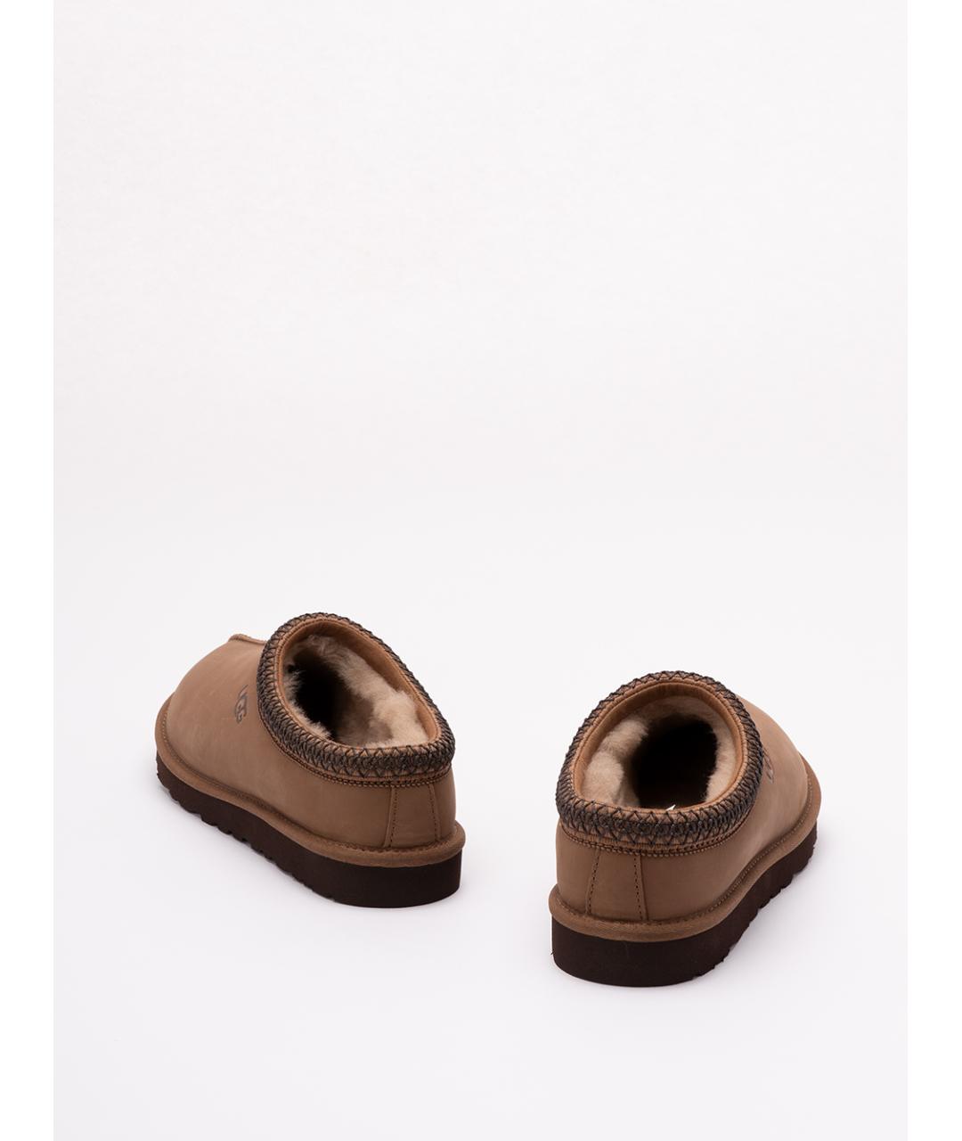 UGG AUSTRALIA Коричневые кожаные низкие ботинки, фото 3