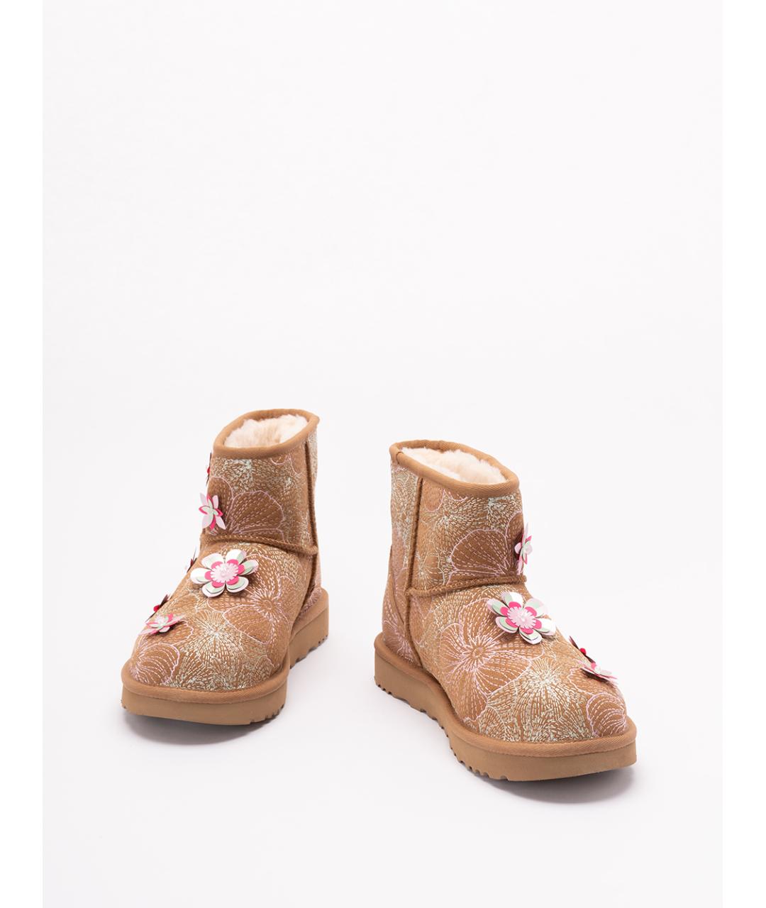 UGG AUSTRALIA Коричневые кожаные ботильоны, фото 2