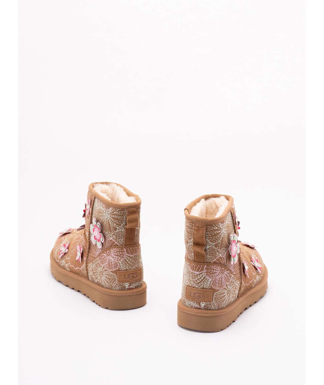 UGG AUSTRALIA Коричневые кожаные ботильоны, фото 3