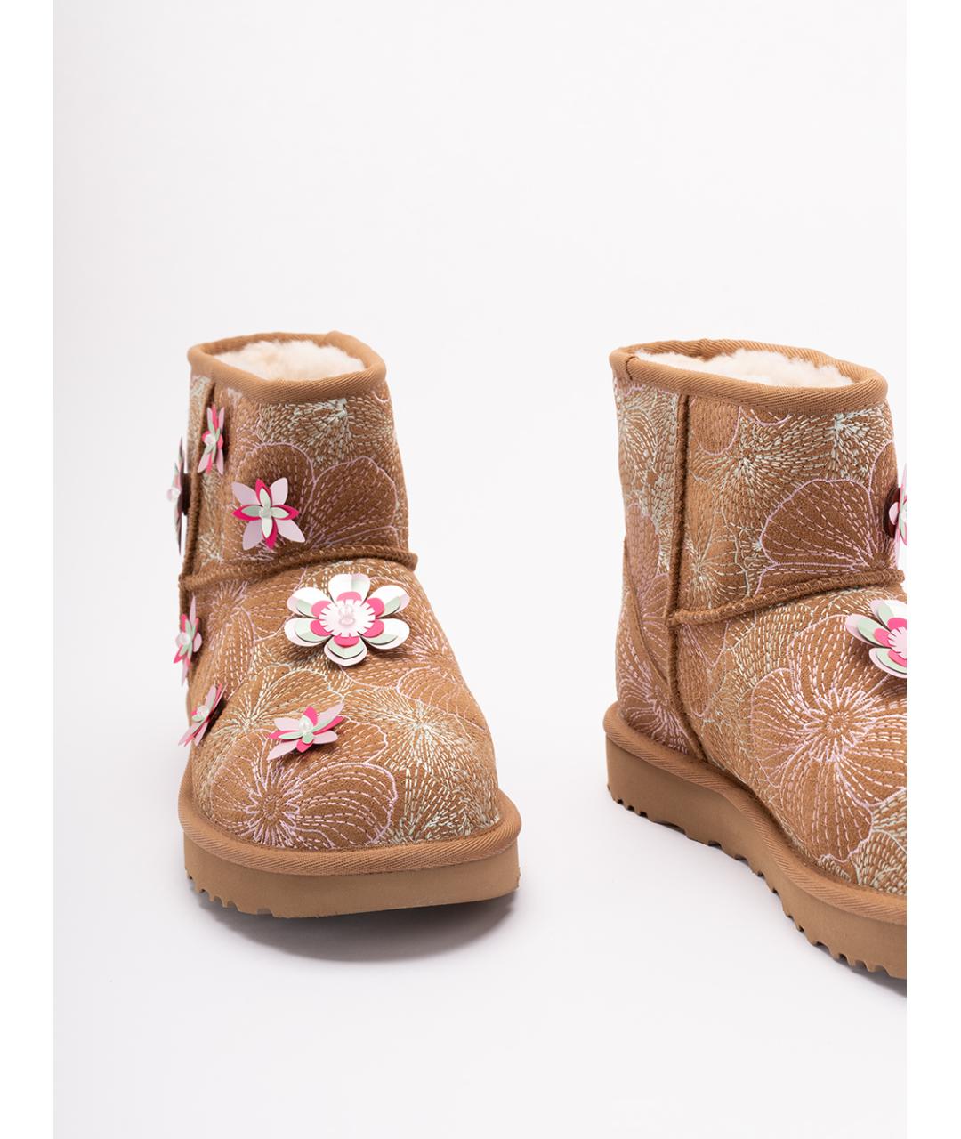 UGG AUSTRALIA Коричневые кожаные ботильоны, фото 5