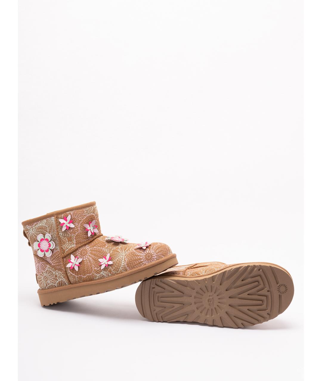 UGG AUSTRALIA Коричневые кожаные ботильоны, фото 4