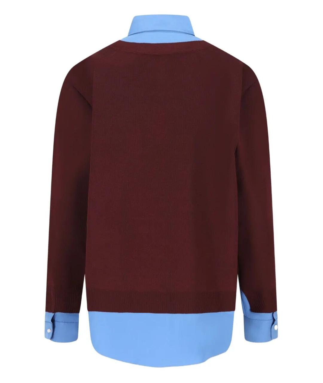 MIU MIU Бордовый шерстяной кардиган, фото 2