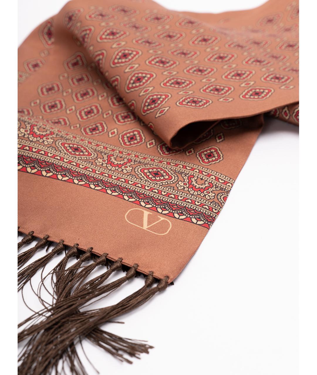 VALENTINO Мульти шелковый шарф, фото 3