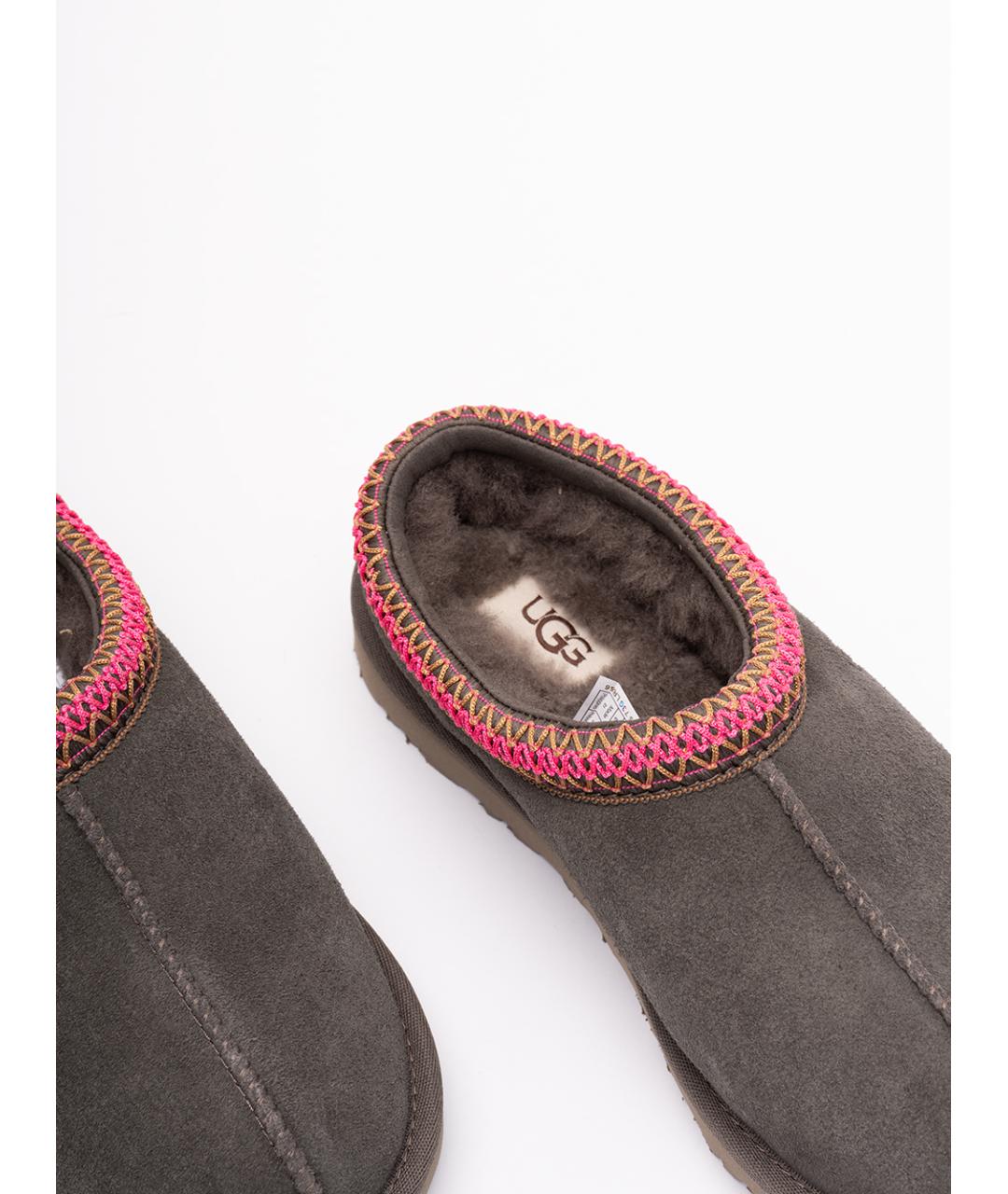 UGG AUSTRALIA Коричневые кожаные мюли, фото 5