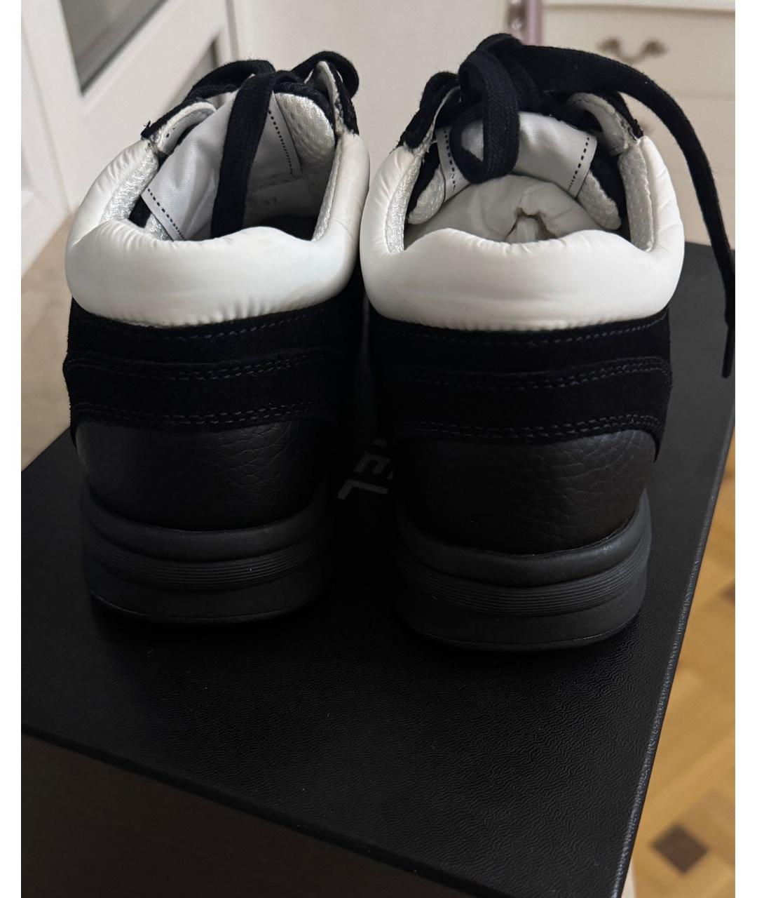 CHANEL Черные текстильные кроссовки, фото 4