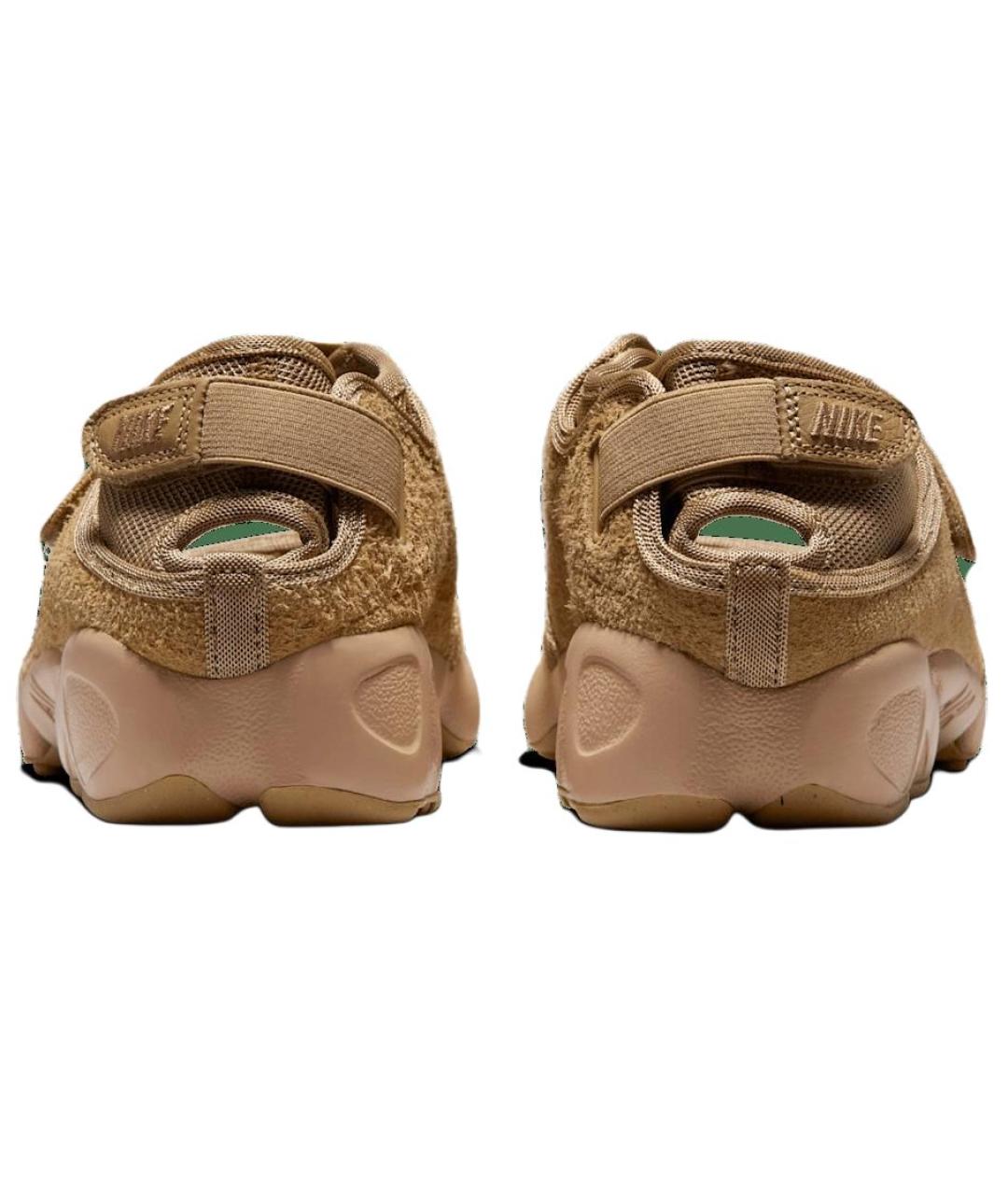 NIKE Бежевые замшевые кроссовки, фото 4