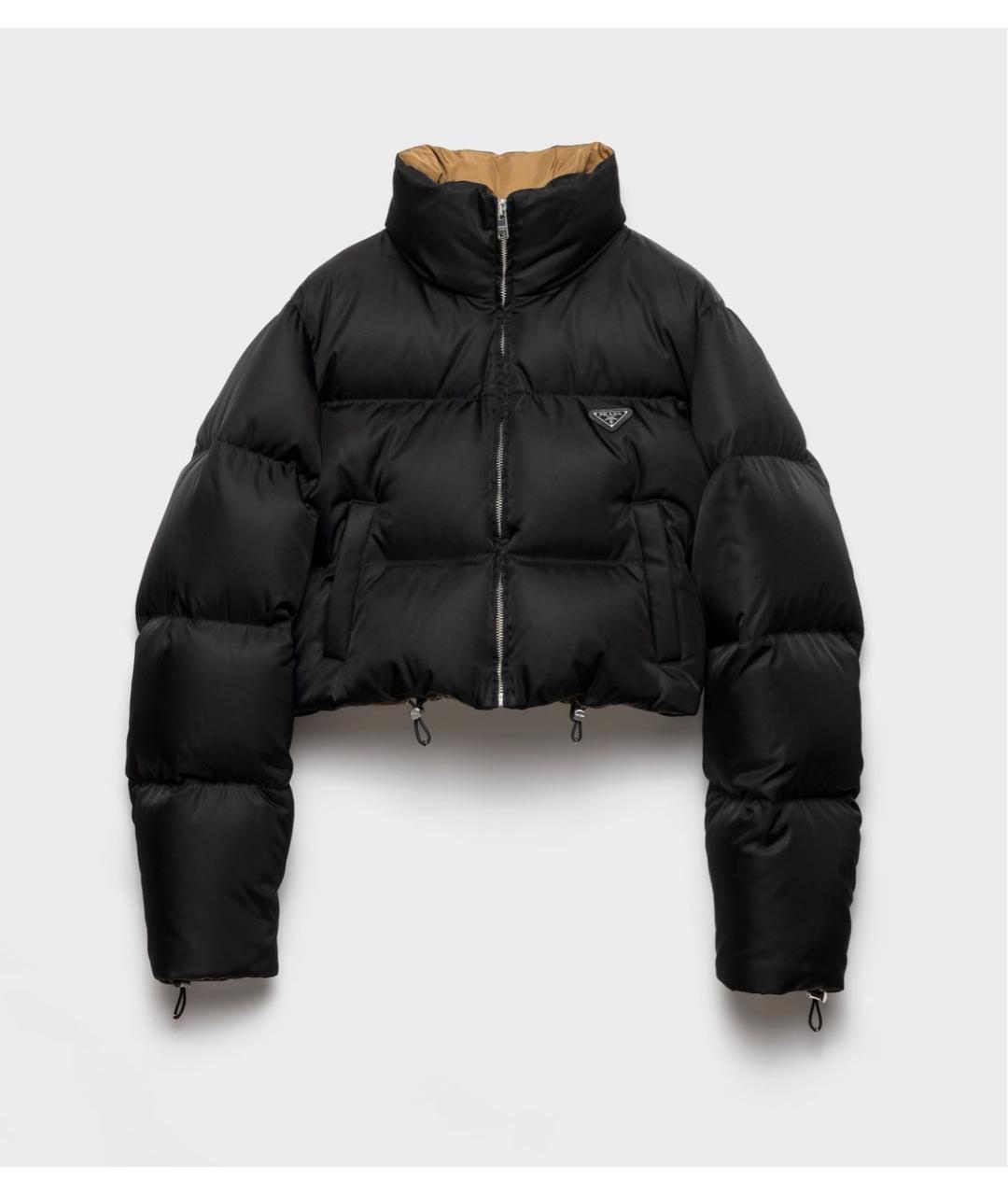 PRADA Черный полиэстеровый пуховик, фото 7