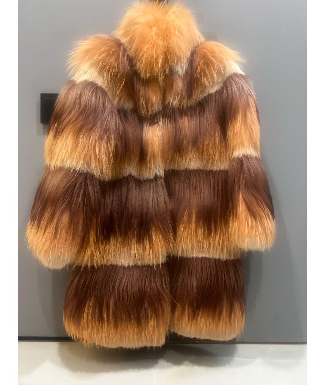 MISSONI Оранжевая меховая шуба, фото 5