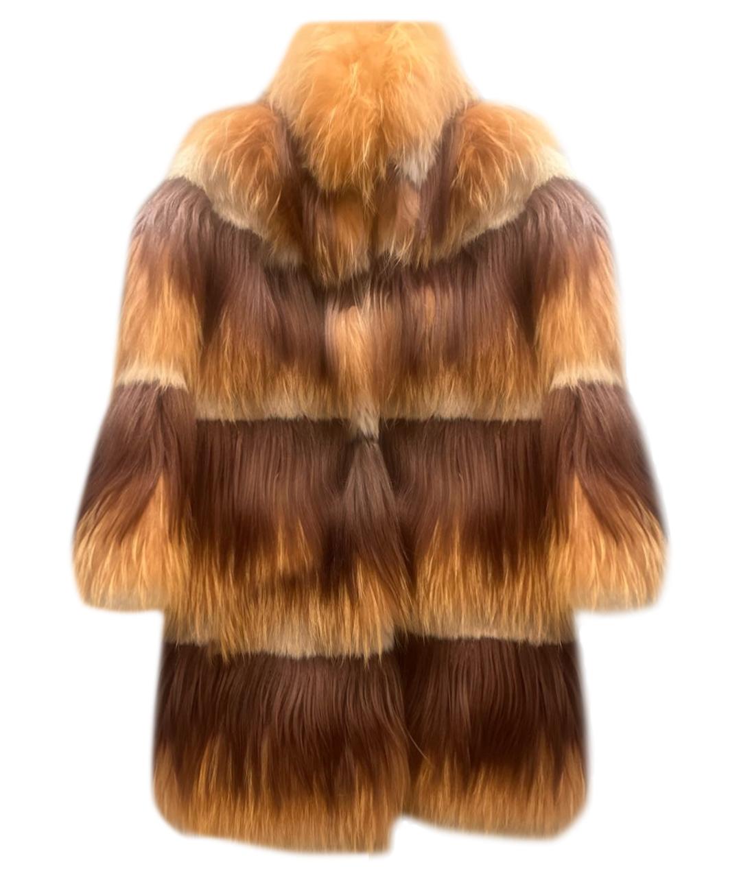 MISSONI Оранжевая меховая шуба, фото 1