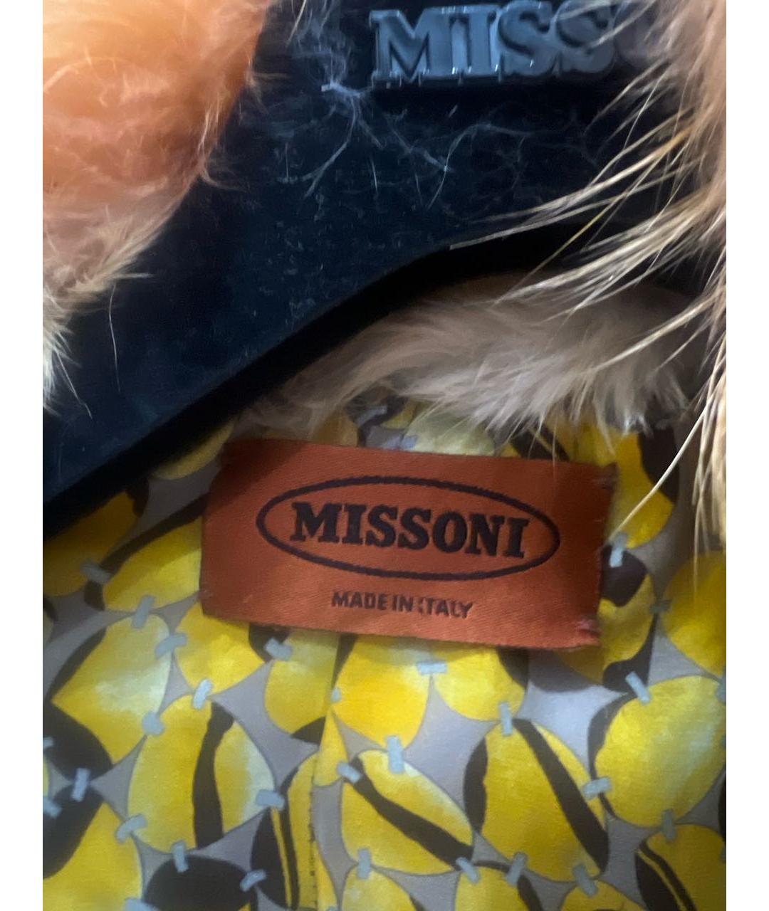 MISSONI Оранжевая меховая шуба, фото 3