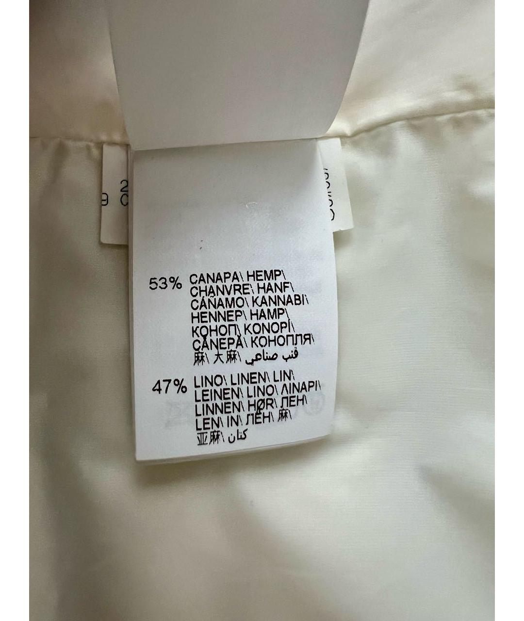 BRUNELLO CUCINELLI Голубой льняной жилет, фото 7