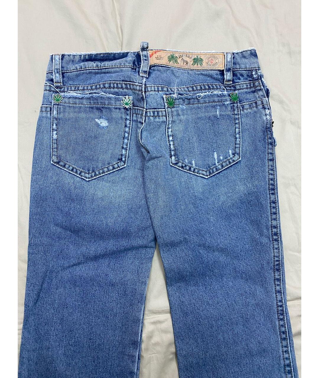 DSQUARED2 Голубые хлопковые джинсы клеш, фото 5