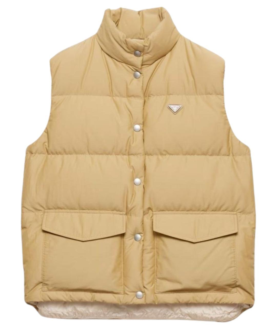 PRADA Бежевый полиэстеровый жилет, фото 1