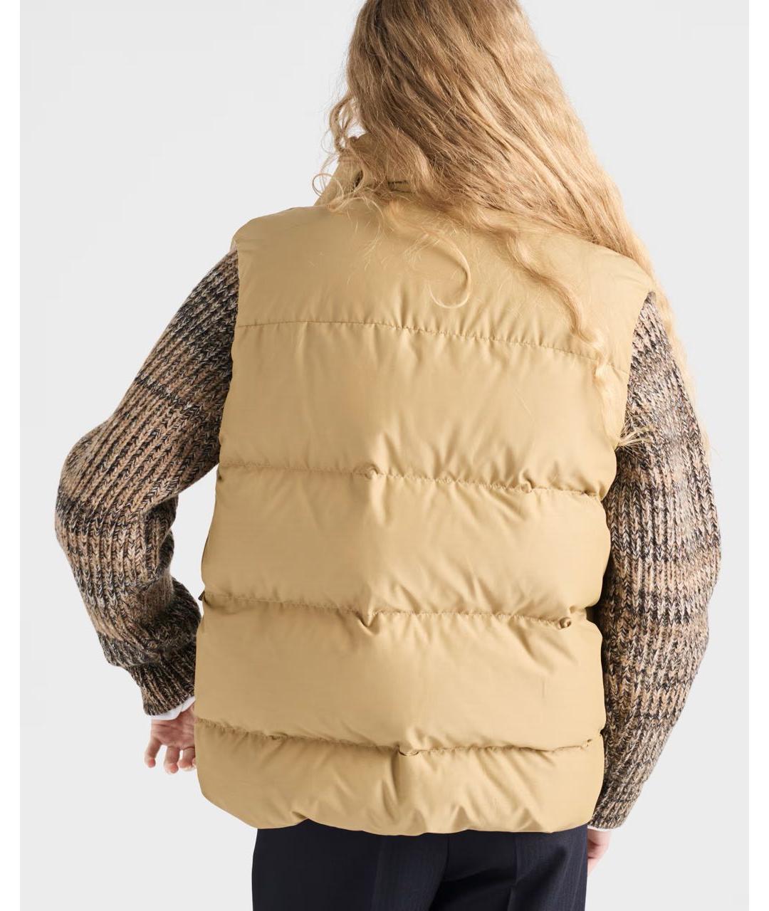 PRADA Бежевый полиэстеровый жилет, фото 6