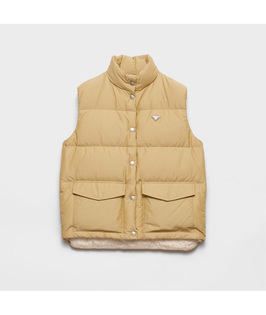 PRADA Бежевый полиэстеровый жилет, фото 8