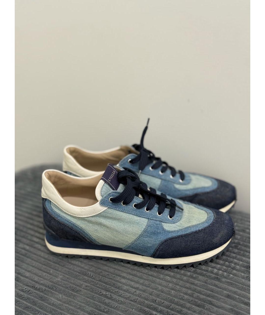 LE SILLA Синие текстильные кроссовки, фото 5