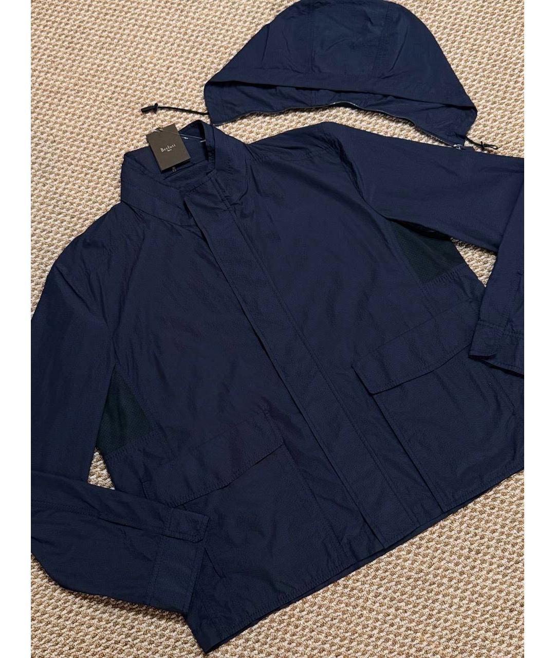 BERLUTI Темно-синяя полиэстеровая куртка, фото 3