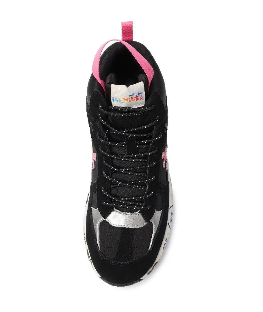 PREMIATA Черные кожаные кеды, фото 4