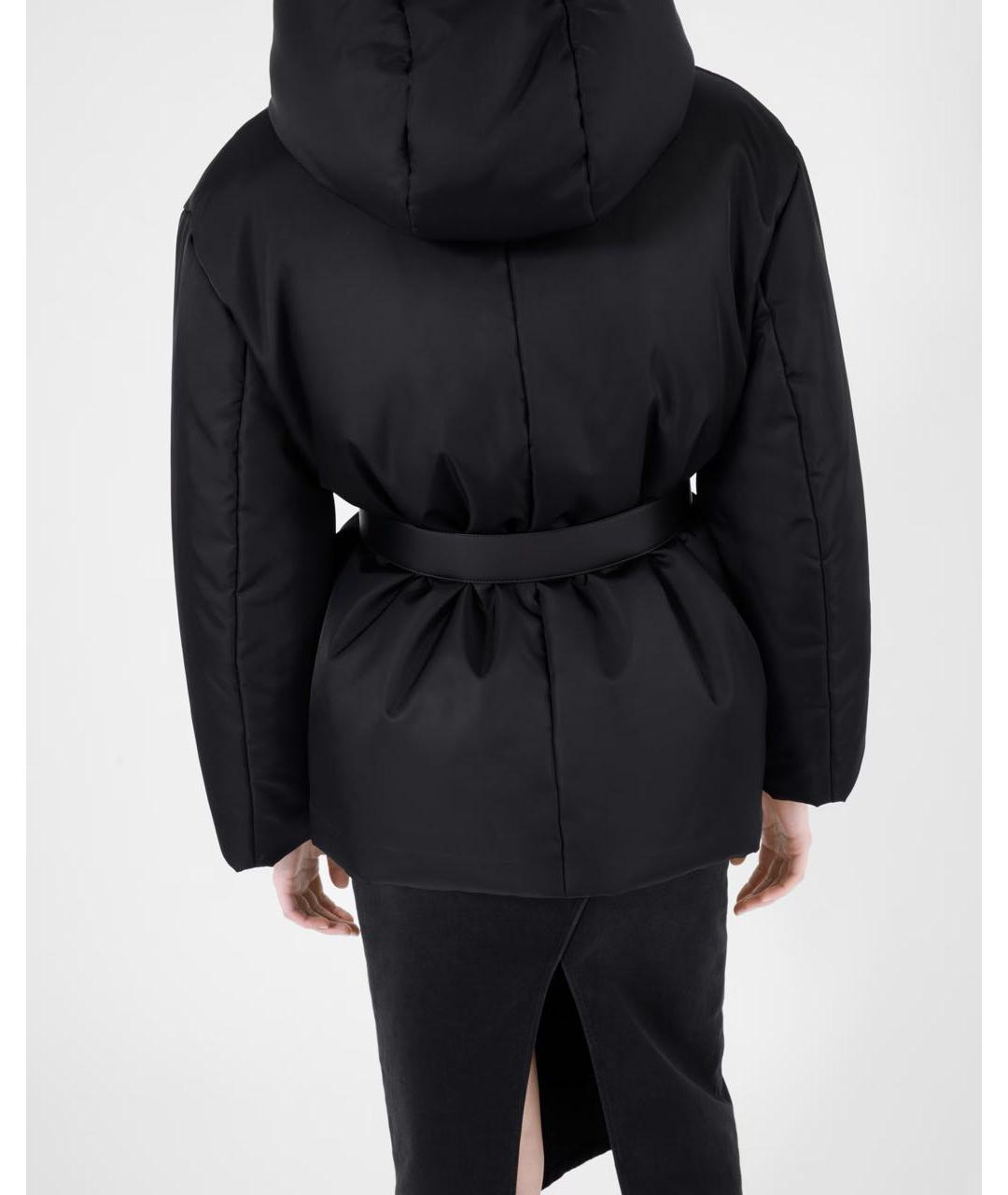 PRADA Черный полиэстеровый пуховик, фото 5