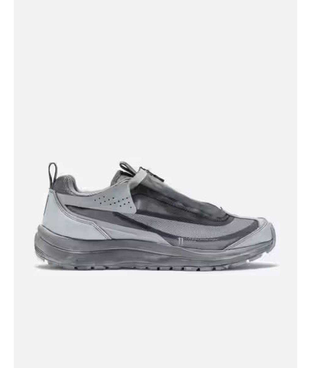 BORIS BIDJAN Серые текстильные низкие кроссовки / кеды, фото 5