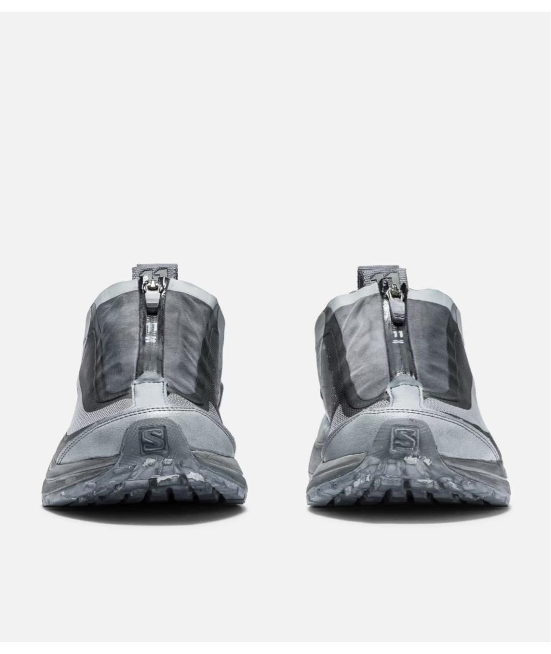 BORIS BIDJAN Серые текстильные низкие кроссовки / кеды, фото 3