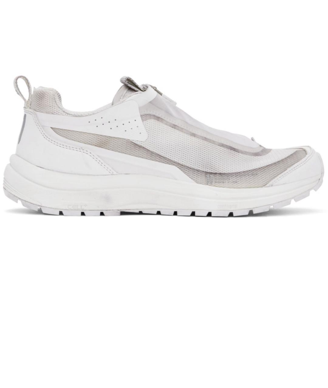 BORIS BIDJAN Белые текстильные низкие кроссовки / кеды, фото 5