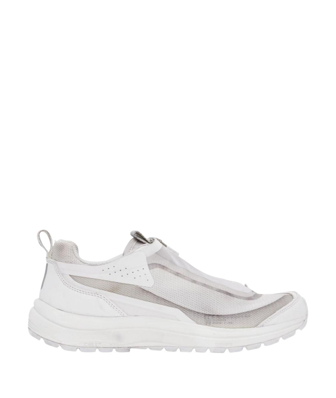 BORIS BIDJAN Белые текстильные низкие кроссовки / кеды, фото 1