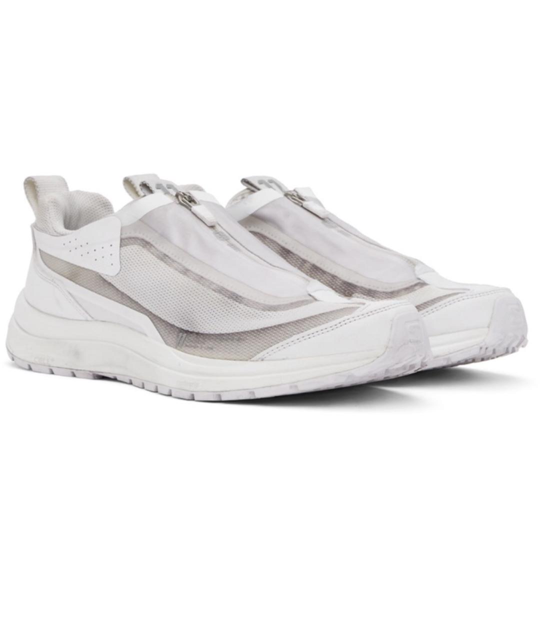 BORIS BIDJAN Белые текстильные низкие кроссовки / кеды, фото 2