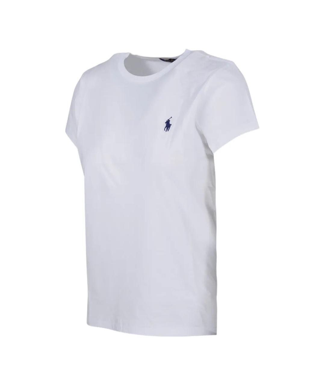 POLO RALPH LAUREN Белая хлопковая футболка, фото 3