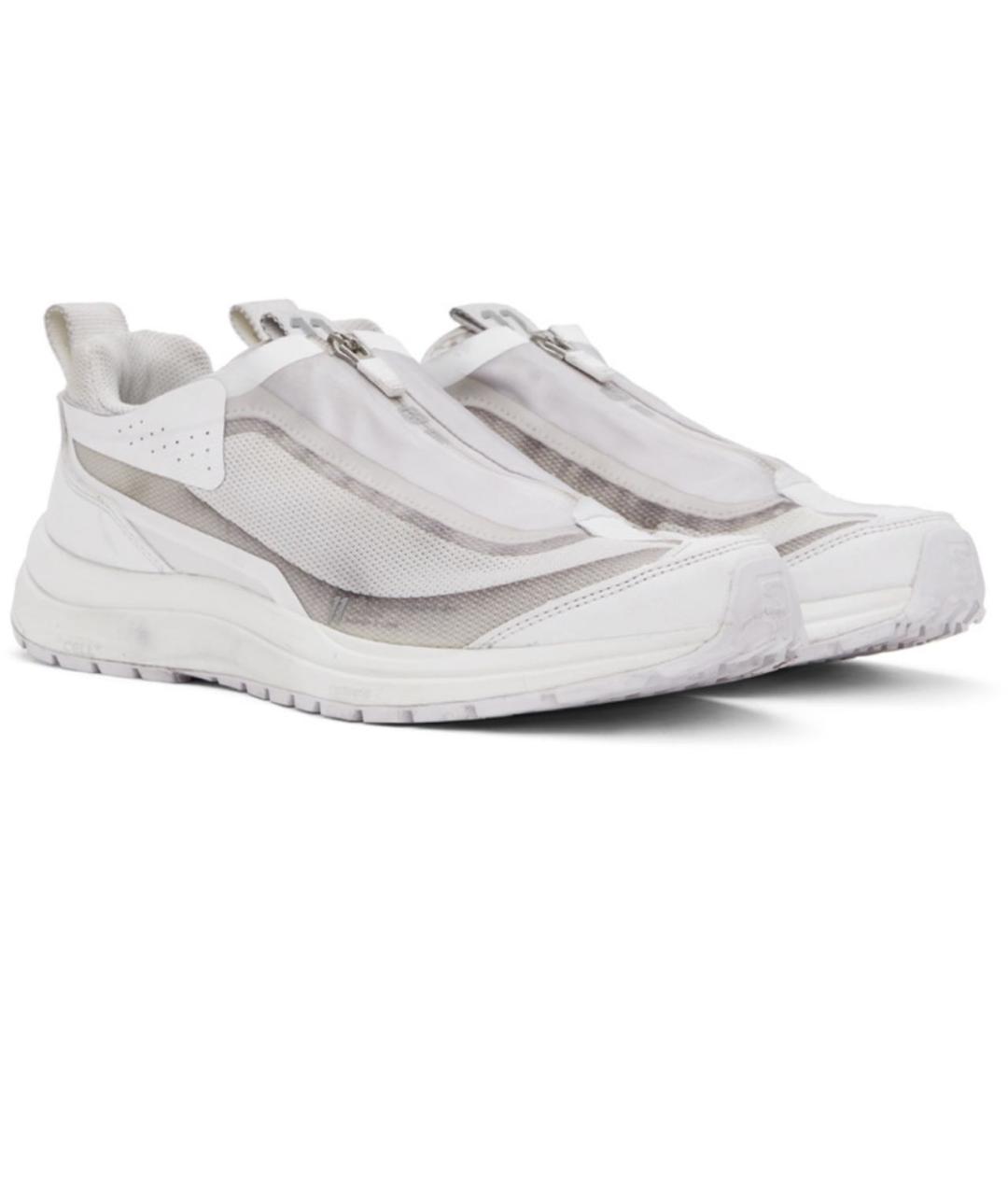 BORIS BIDJAN Белые текстильные низкие кроссовки / кеды, фото 3