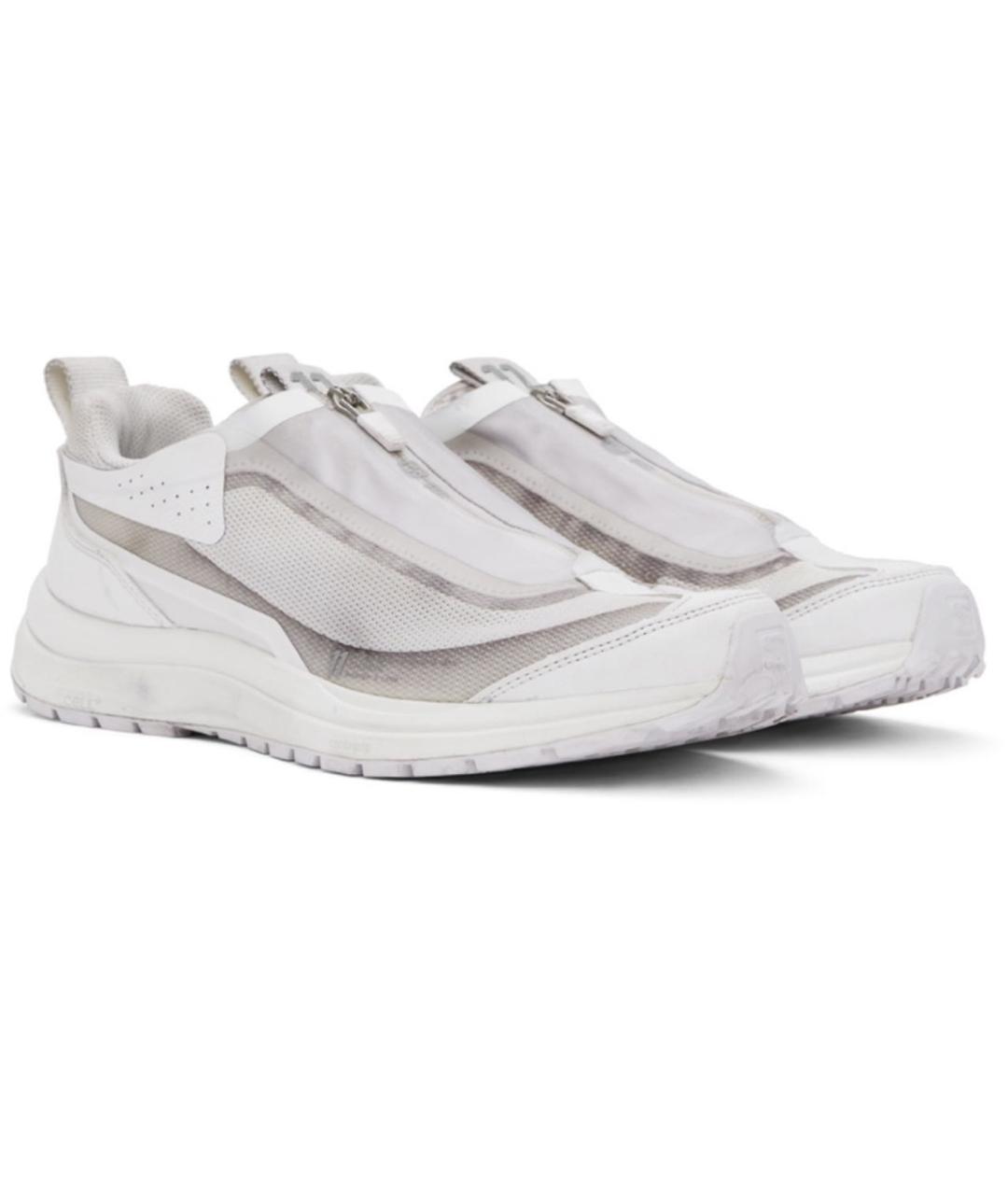 BORIS BIDJAN Белые текстильные низкие кроссовки / кеды, фото 2