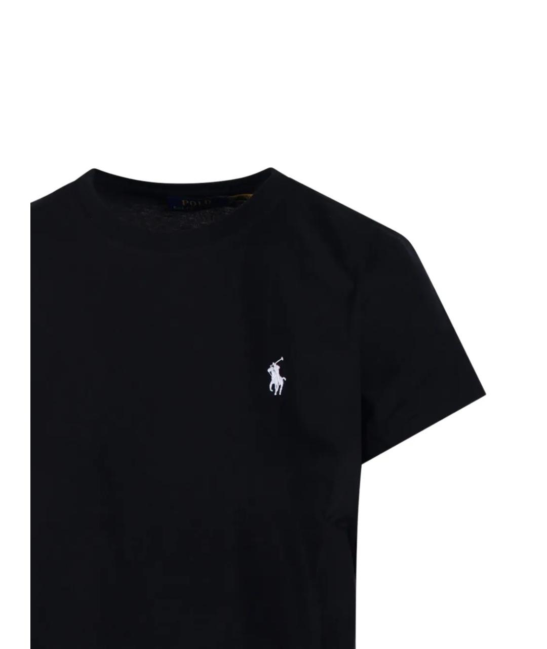 POLO RALPH LAUREN Черная хлопковая футболка, фото 4