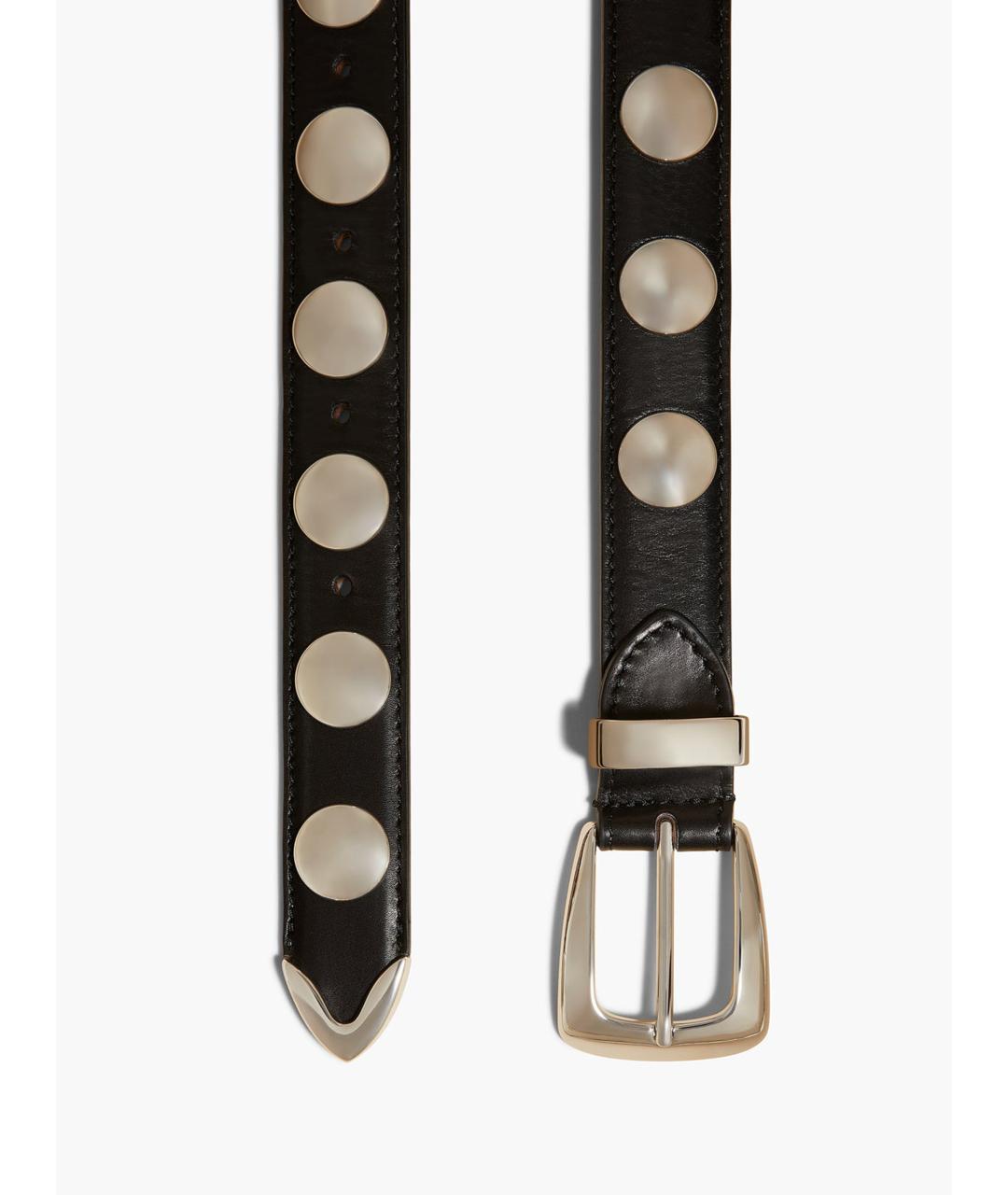 KHAITE Черный кожаный ремень, фото 2