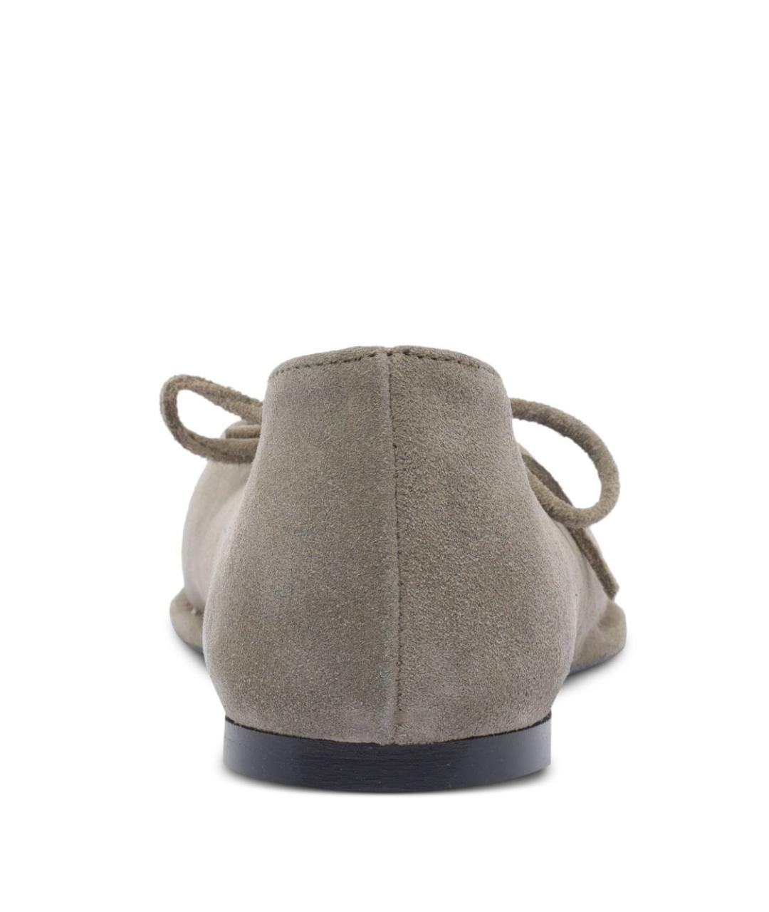 ALOHAS Зеленые кожаные балетки, фото 4